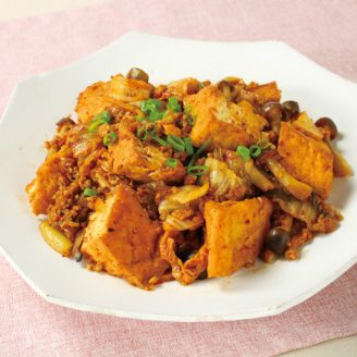 キムチの厚あげ炒め