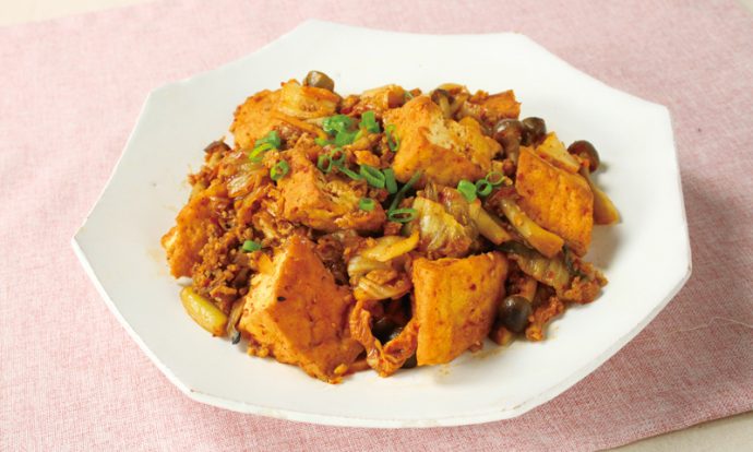 キムチの厚あげ炒め