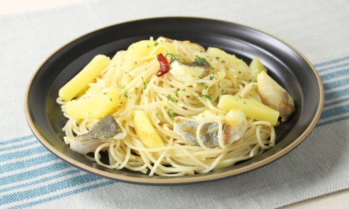 たらとじゃがいものパスタ