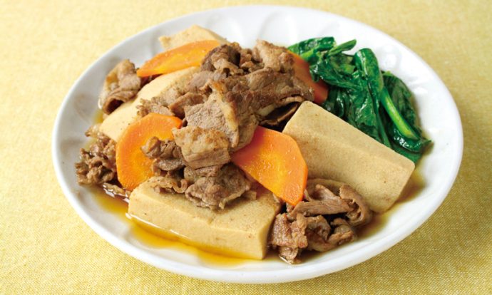 牛肉と高野豆腐の煮物