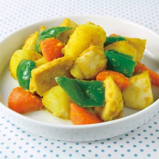 サラダチキンと野菜のサブジ