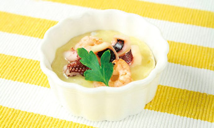 シーフードのココットカマン