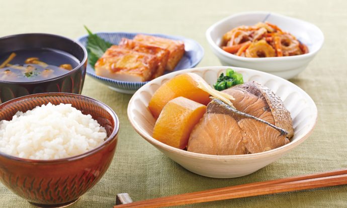 万能つゆでぶり大根ときんぴら