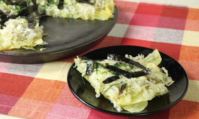 じゃがいもとちりめんじゃこのガレット