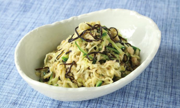 ツナと塩昆布の切干大根サラダ