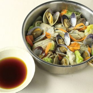 かきの酒蒸し鍋