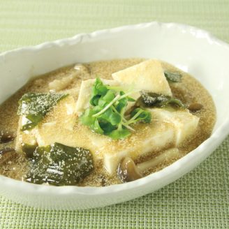 豆腐のあったかタラコあん