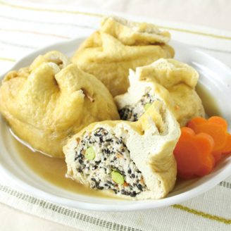 油あげの五目巾着煮