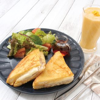 バナナといよかんのジンジャーミルク