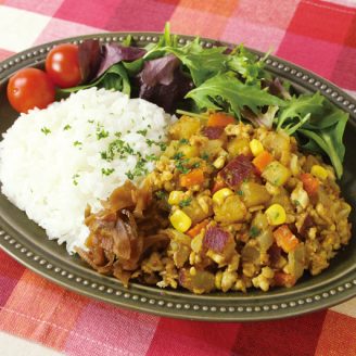 さつまいものドライカレー