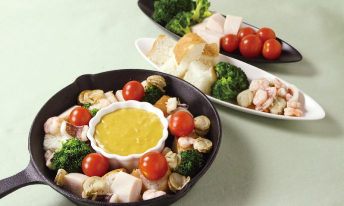 カレーチーズフォンデュ