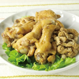 手羽元と油揚げの照り煮