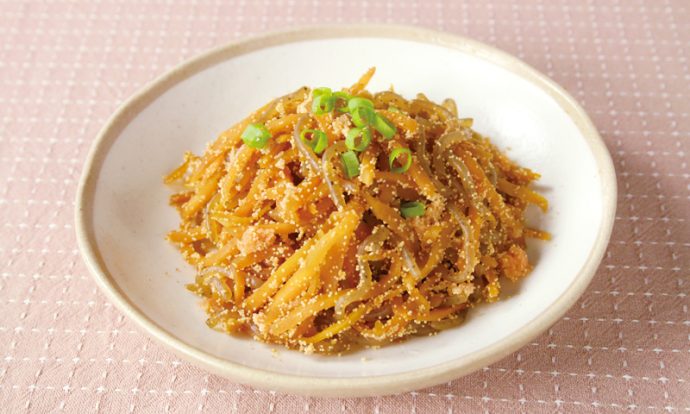 にんじんのたらこきんぴら