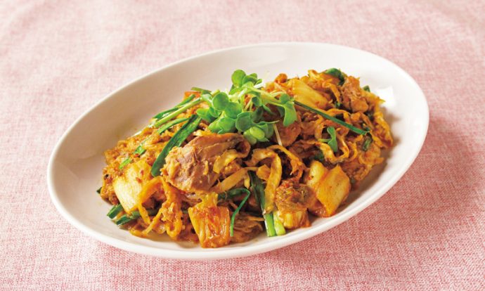 韓国風！千切大根さばキムチ