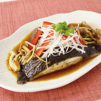 かれいの中華レンジ蒸し