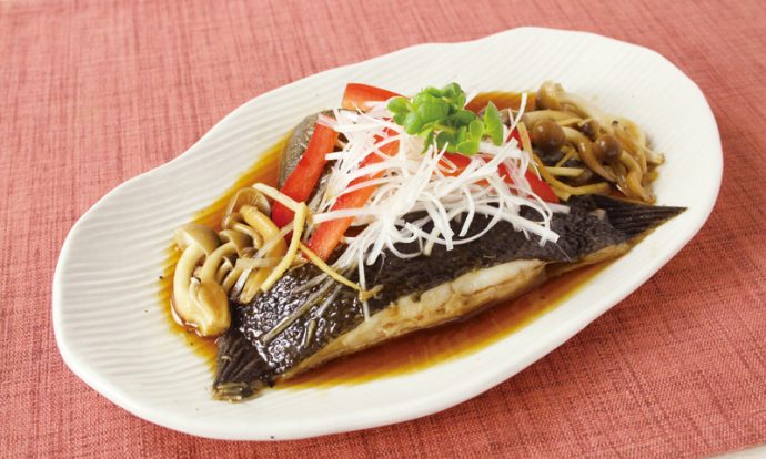 かれいの中華レンジ蒸し