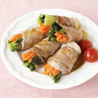 小松菜の豚肉巻き