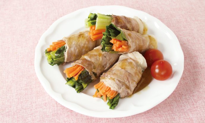 小松菜の豚肉巻き