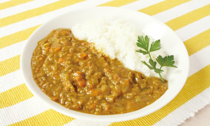 レンジでキーマカレー