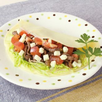 米粉で簡単タコス