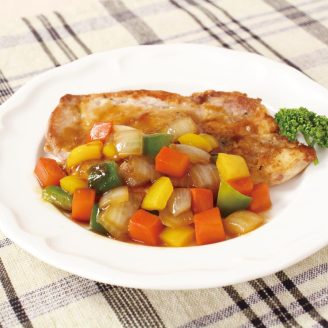 揚げない！酢豚風ソテー