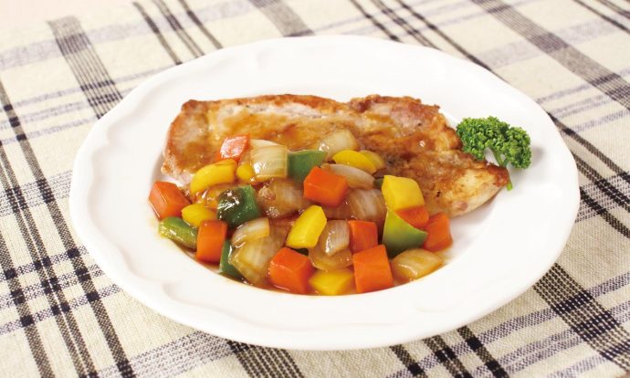 揚げない！酢豚風ソテー