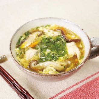 めかぶとささみのスープ