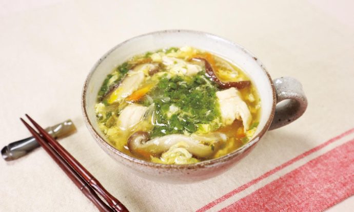 めかぶとささみのスープ