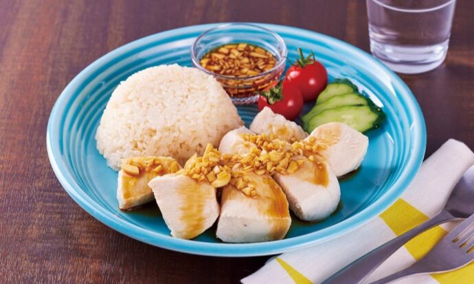 フライパンで!海南風チキンライス