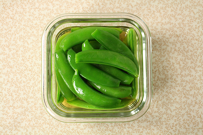 スナップえんどうのだし漬け