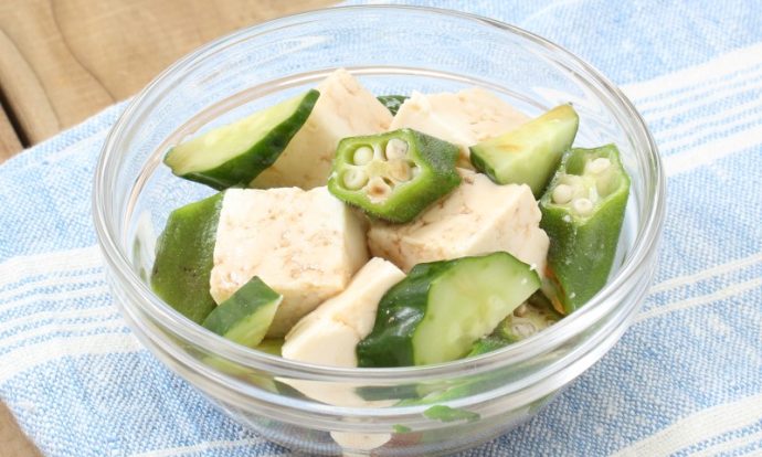 きゅうりの豆腐サラダ