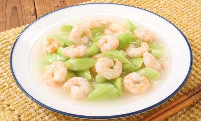 えびときゅうりの中華炒め