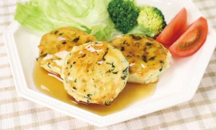 小松菜入り和風チキンハンバーグ