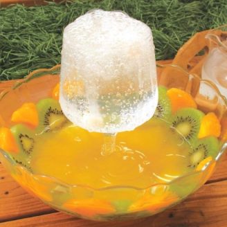 炭酸水で!噴水フルーツポンチ
