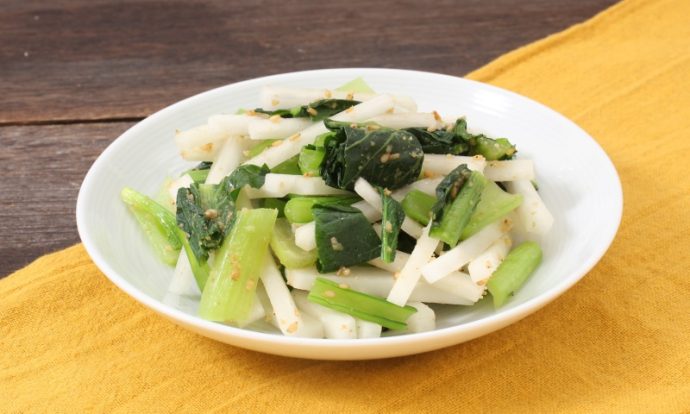 小松菜と大根の和えもの