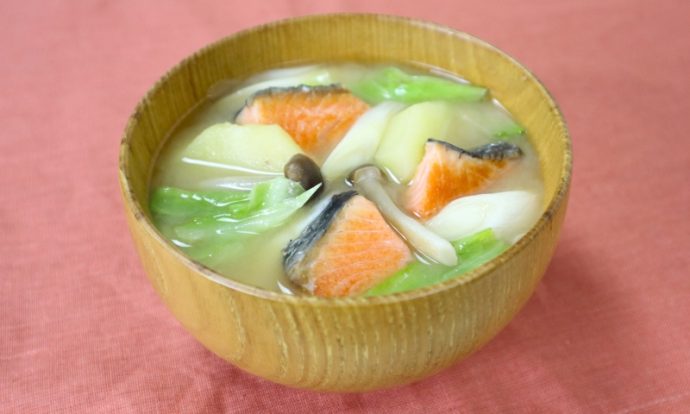 鮭のちゃんちゃんみそ汁