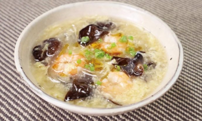 きくらげとえびのスープ