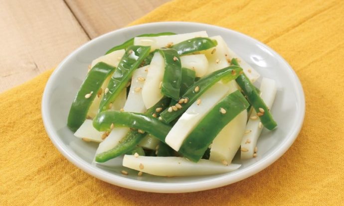 じゃがいもとピーマンの塩きんぴら