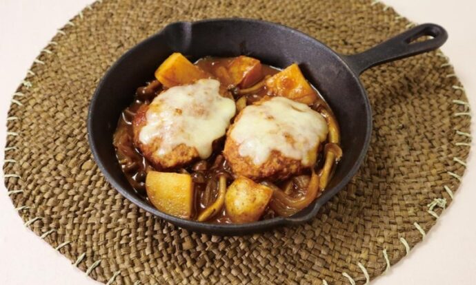 ワンパン煮込みハンバーグ