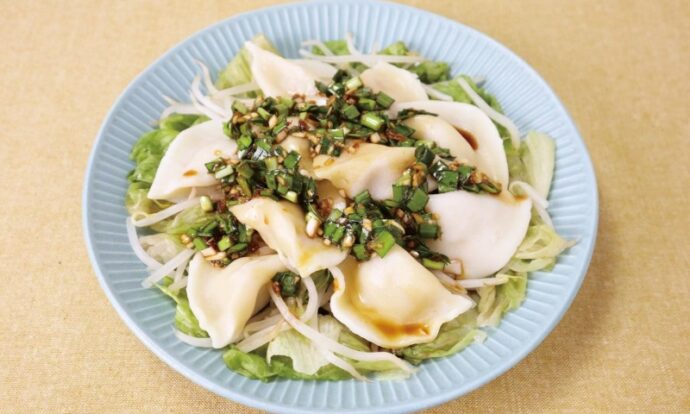 にらだれぶっかけ水餃子