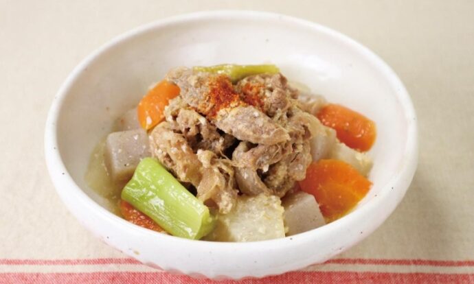 牛すじの塩糀煮込み