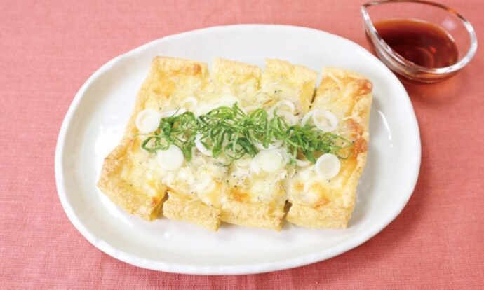 肉厚油揚げのじゃこチーズ焼き