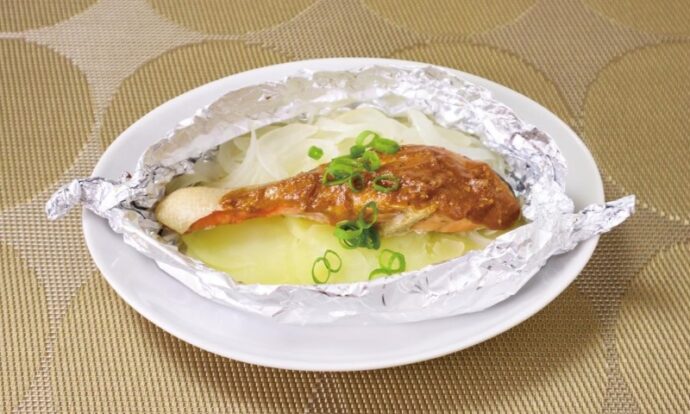 鮭のごまみそマヨネーズ焼き