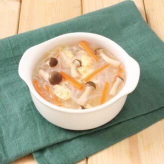 にんじんとしめじの中華卵ｽｰﾌﾟ