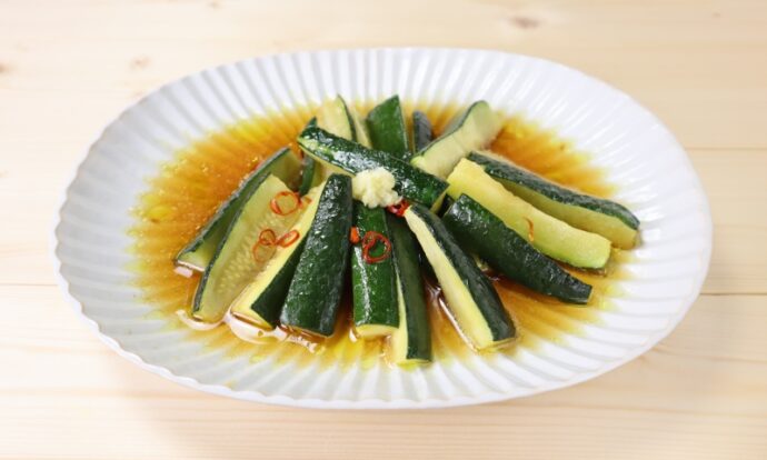 ズッキーニの揚げびたし