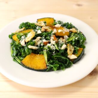 ケールとかぼちゃのサラダ