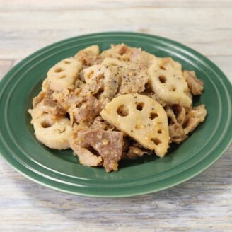 れんこんと豚肉のみそ炒め