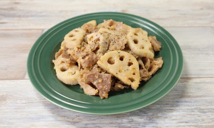 れんこんと豚肉のみそ炒め