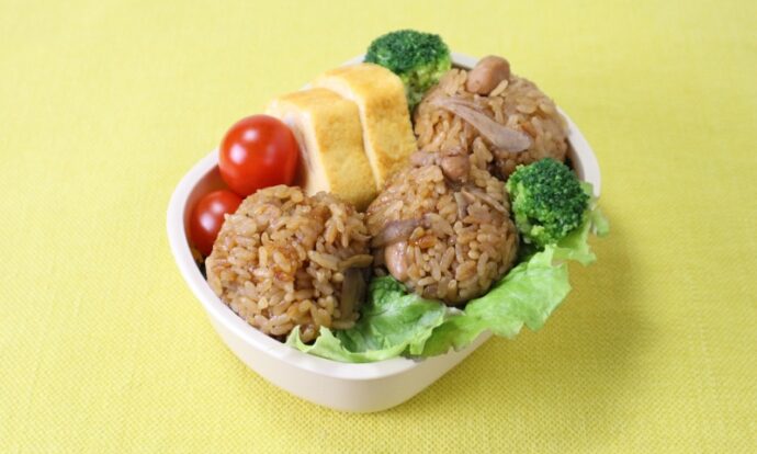 鶏肉とごぼうのおにぎり