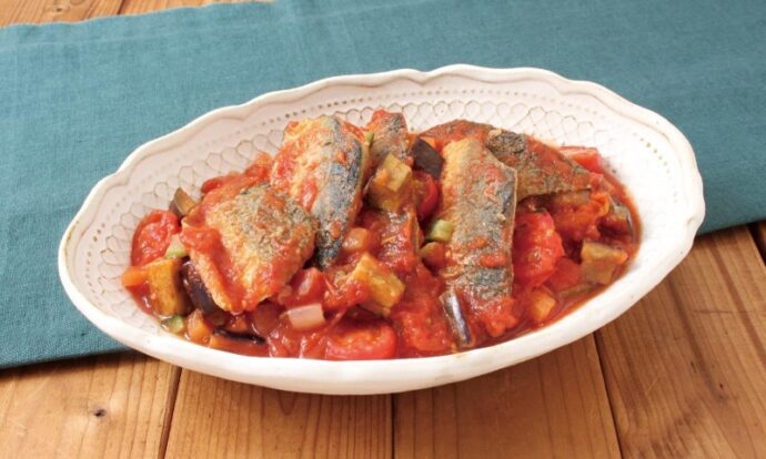 焼きさば de ラタトゥイユ